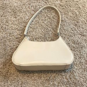 Cream shoulder bag